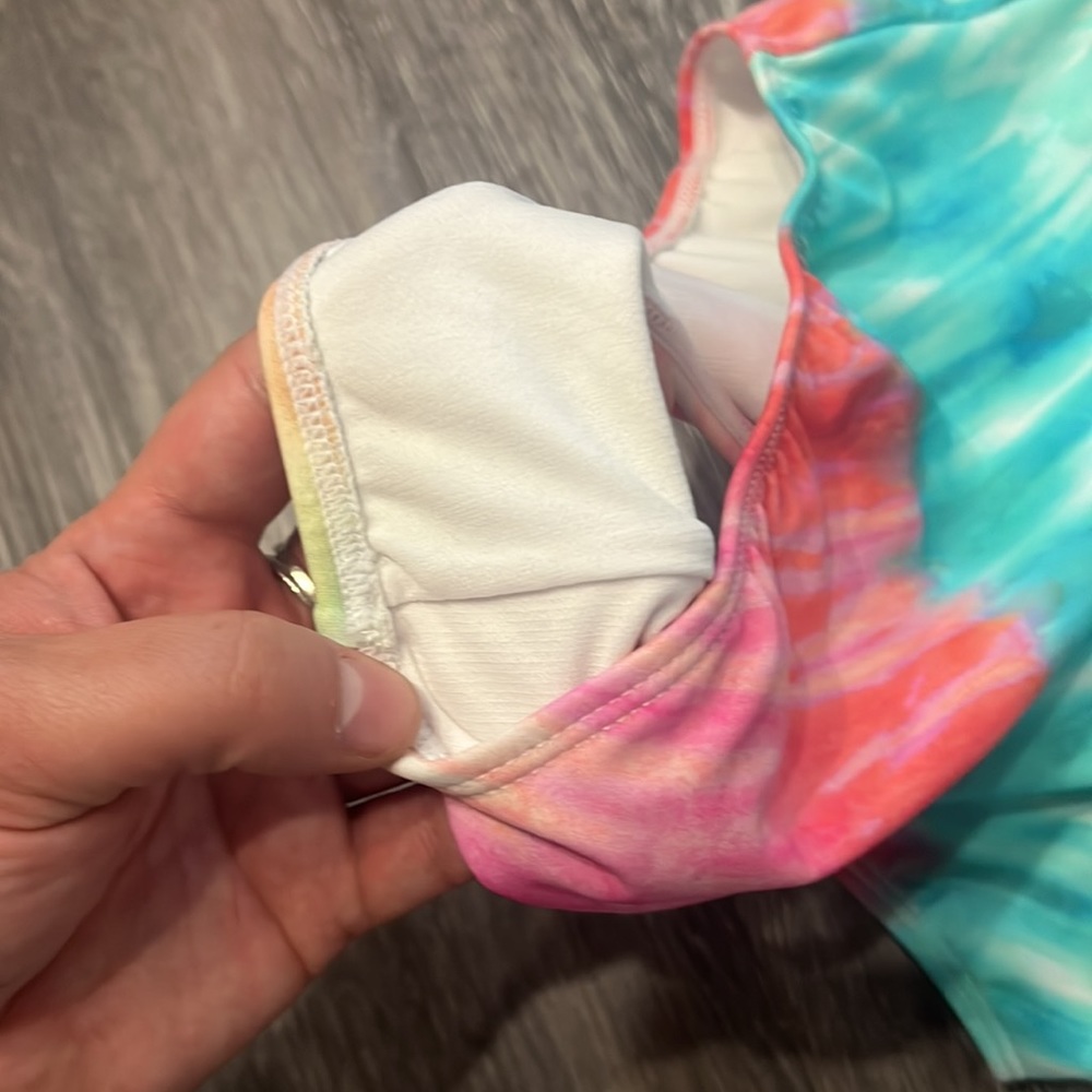 NWT Salt Life logo neon tie dye multicolor swimsuit one piece womens M - Picture 7 of 8